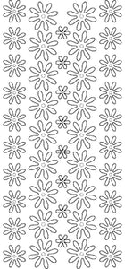 Double Sided Sticky Sticker - Flowers