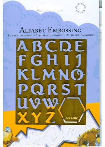 Brass Template - Alphabet 2 (AB1402)