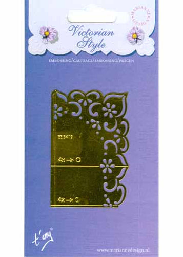 English Embossing Stencil - flowers