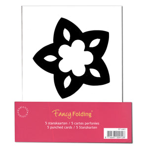 Fancy Folding Precut Cards-Flowers(5) (FF4461)