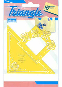 Triangle Stencil - butterflies