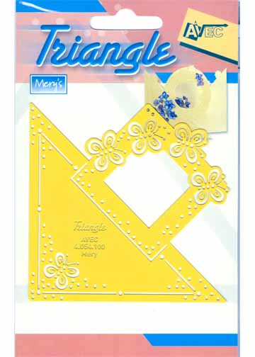 Triangle Stencil - butterflies