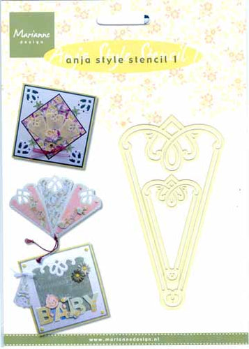 Anja Style Stencil Fan 1 (FE6115)