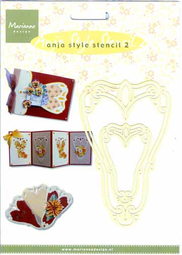 Anja Style Stencil Fan 2 (FE6116)