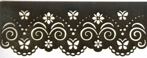 Embossing Stencil border - Sm Butterfly