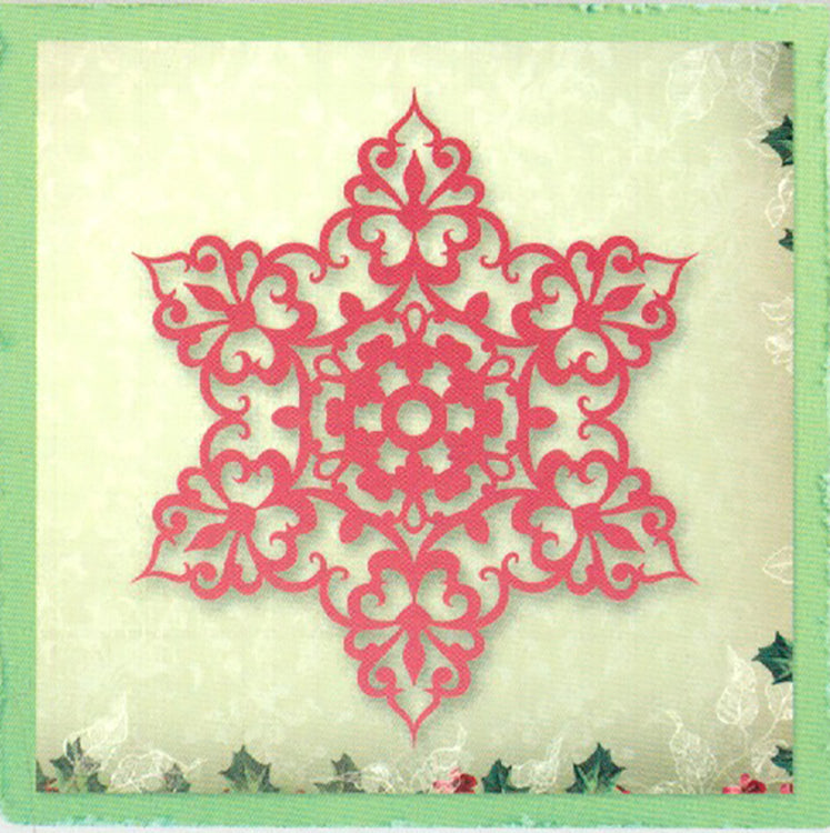 Cutting and Embossing Dies - Snow Crystal  - Silent Night Collection - Ultimate Crafts