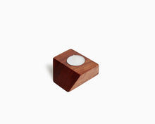 Wooden Tea Candle Holder Bubinga Slant