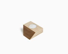 Wooden Tea Candle Holder Maple Slant