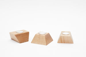 Wooden Tea Candle Holder