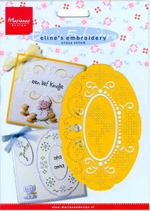 Eline Embroidery Stencil - Oval