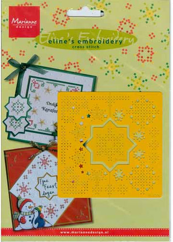 Cross Stitch Stencil Stars and Snowflakes